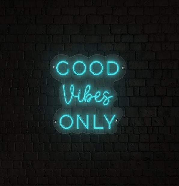 Good Vibes Only Neon Sign