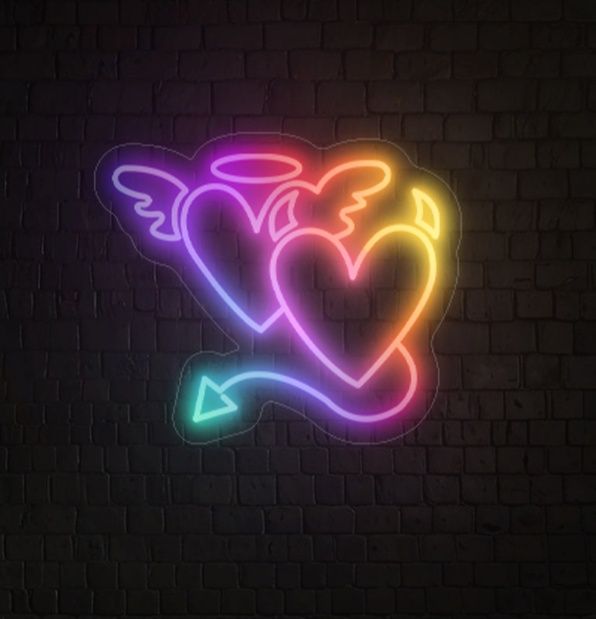 Angel & Devil Flow-Mo Sign