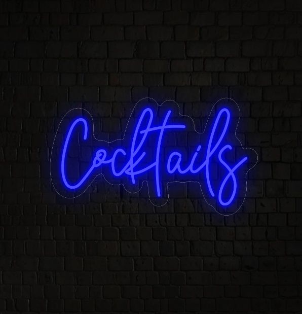 Neon Cocktails Sign
