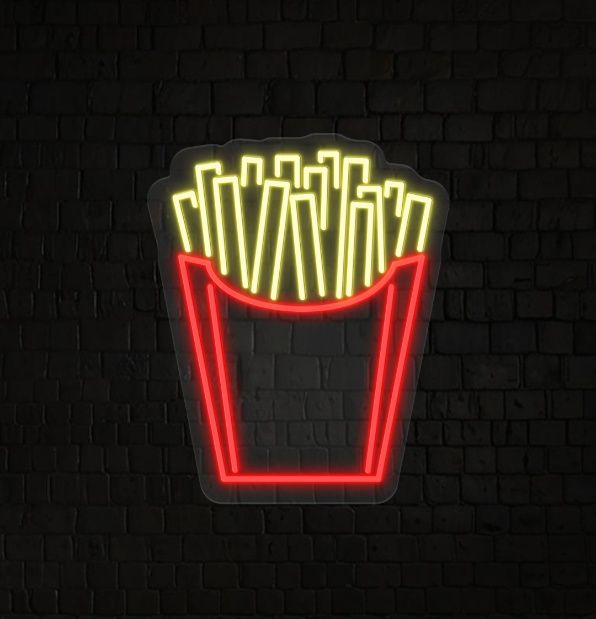 French Fries Neon Sign