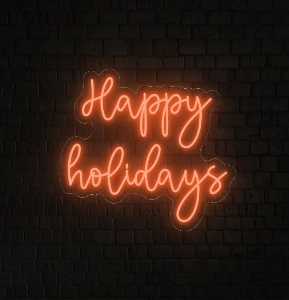 Happy Holiday Neon Light
