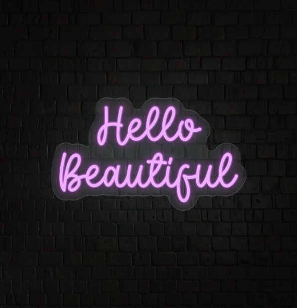Hello Beautiful LED Neon Sign