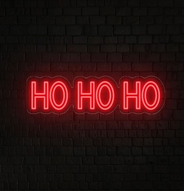 Ho Ho Ho Neon Light Sign