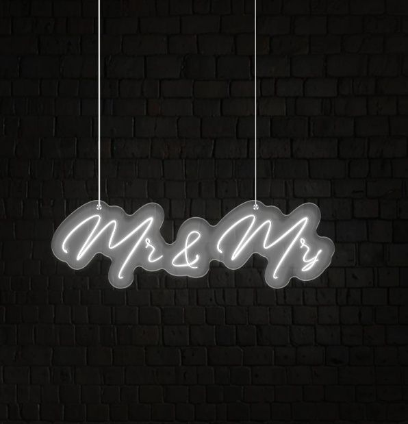 Mr & Mrs Neon Sign
