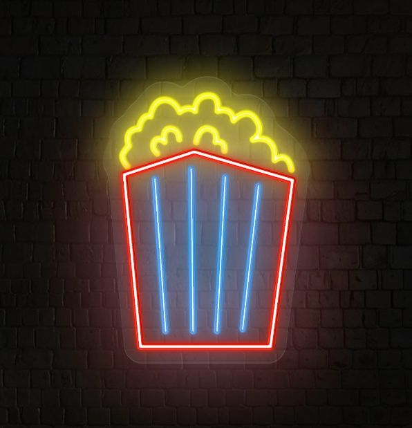 Popcorn LED Neon Sign