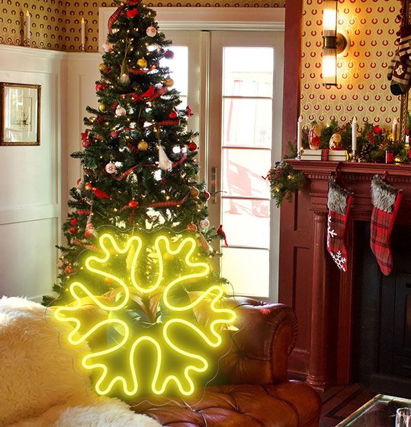 Snowflake Neon Sign