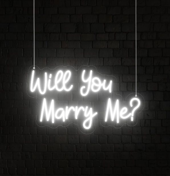 Will You Marry Me LED Neon Sign