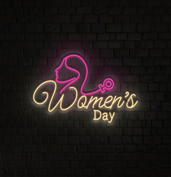 Happy Womens Day Neon Sign