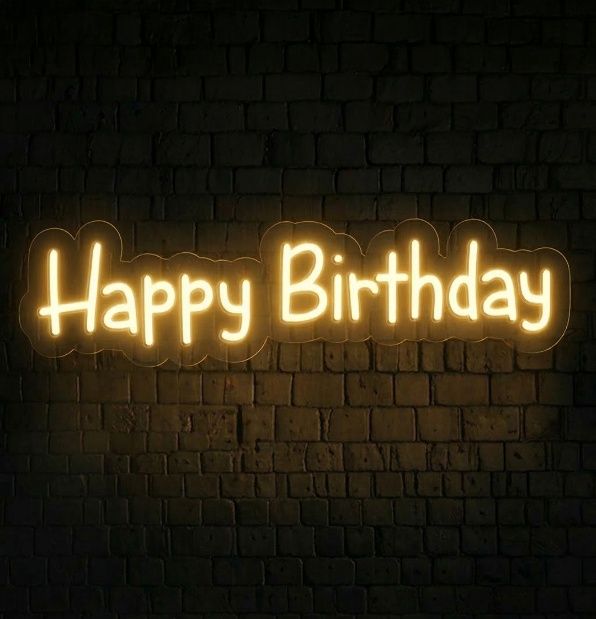 Happy Birthday Neon Sign
