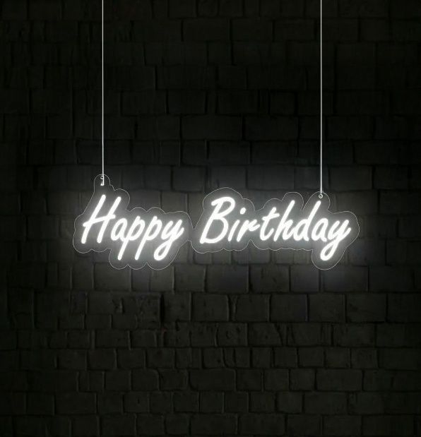Happy Birthday Neon Sign