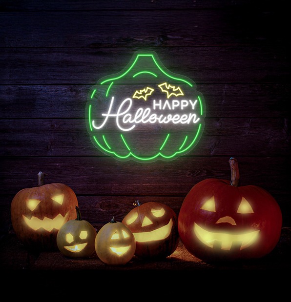 Happy Halloween Neon Sign Happy Halloween Neon Sign