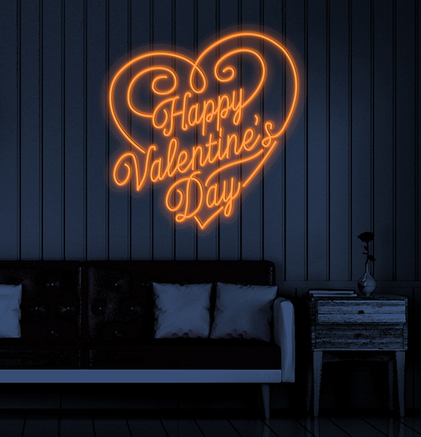 Happy Valentines Day Neon Sign