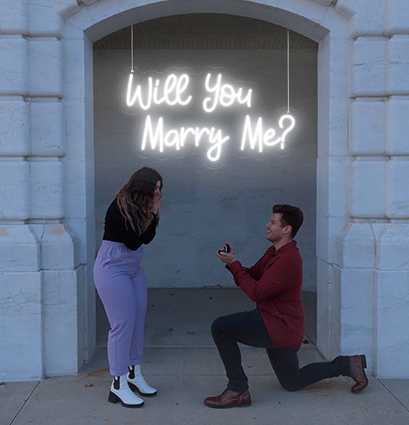 Will You Marry Me LED Neon Sign