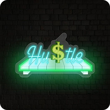 Top Selling - Hustle Neon Sign