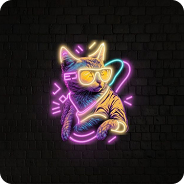 Top Selling - Cool Cat Neon Sign